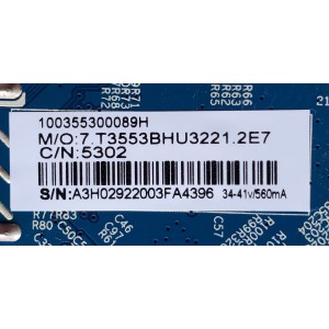 MAIN FUENTE (COMBO) PARA TV (( NUEVA )) / NUMERO DE PARTE CV3553BH-U32 / 100355300089H / 5302 / 7.T3553BHU3221.2E7 / A3H02922003FA4396 / PT320AT01 / PT320AT01_01_U32_8M / PARA MAS DETALLES REVISA NUESTRA DESCRIPCIÓN